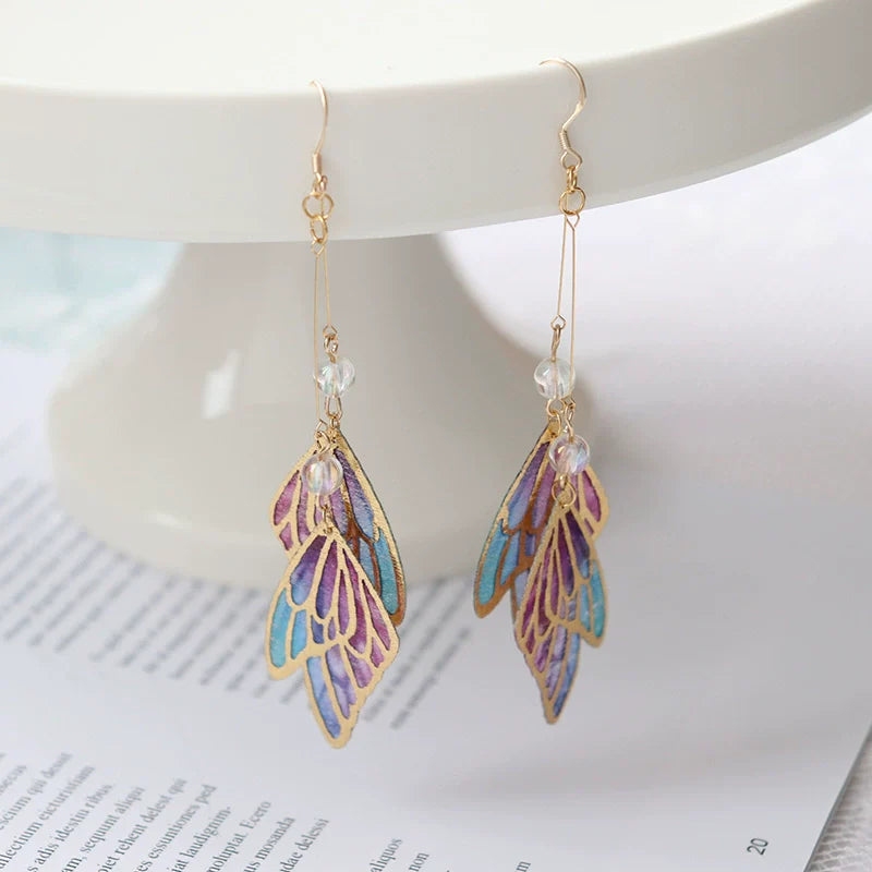 Fairy Wings Chinese Style Earrings