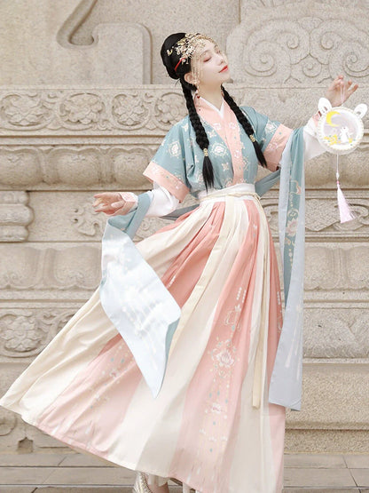 Lantern Fate 灯缘 - Tang Dynasty Style Beizi Qiyao Ruqun