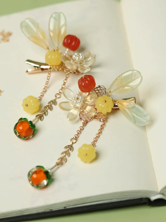 Hair Clip: Autumn Fruits