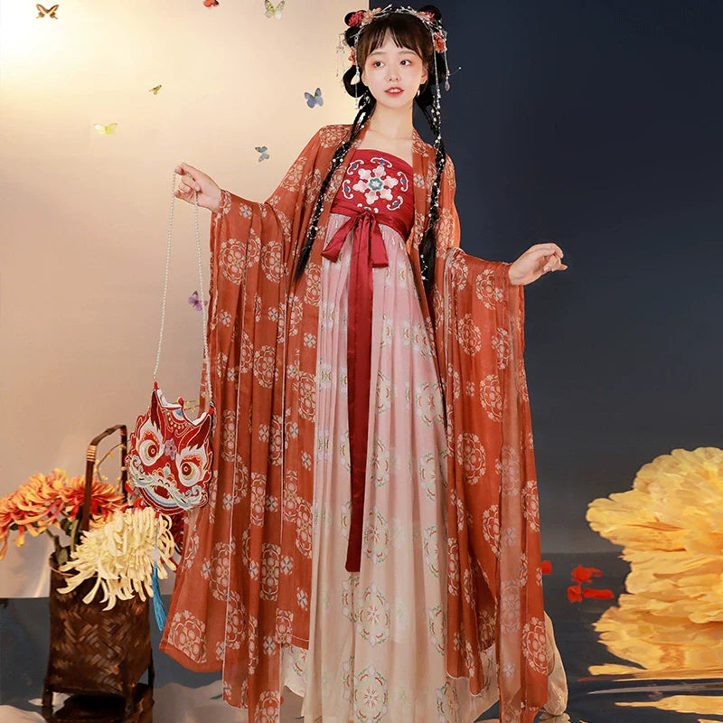 Lin'an Yao 临安遥 - Tang Dynasty Style Hanfu Dress Heziqun