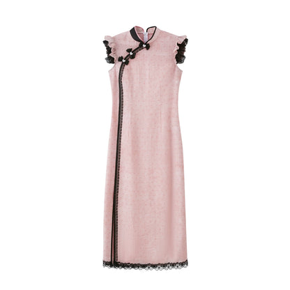 Heart Powder 觅心粉黛 - New Chinese Style Cheongsam Dress (Preorder)