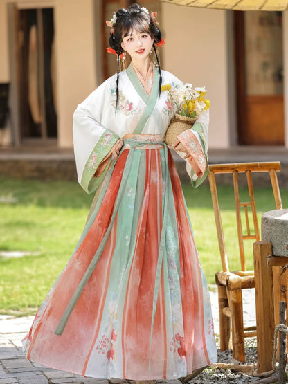 Spring Flowers - Wei Jin Style Qiyao Ruqun