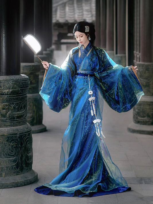 Shimmering Nights - Warring States and Han Dynasty Straight Hem Robe
