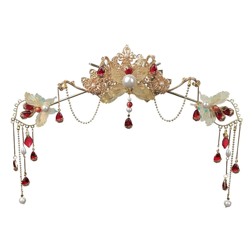 Hanfu Hair Accessories Set: Linyu