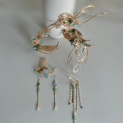 Hanfu Hair Accessories Set: Pear Blossom