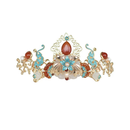 Hanfu Hair Accessories Set: Jade Butterfly Spring