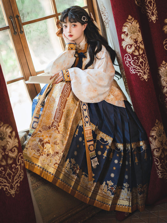 Reindeer Girl 驯鹿少女 - Bijia & Mamianqun Ming Dynasty Hanfu Set