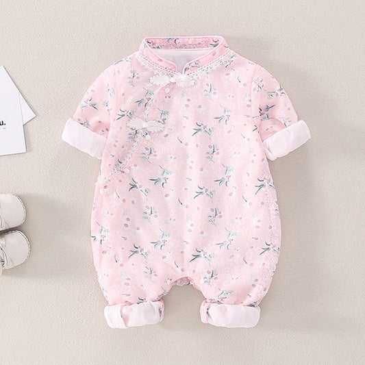 Soft Girl - Cheongsam Style Baby Onesies for Girls