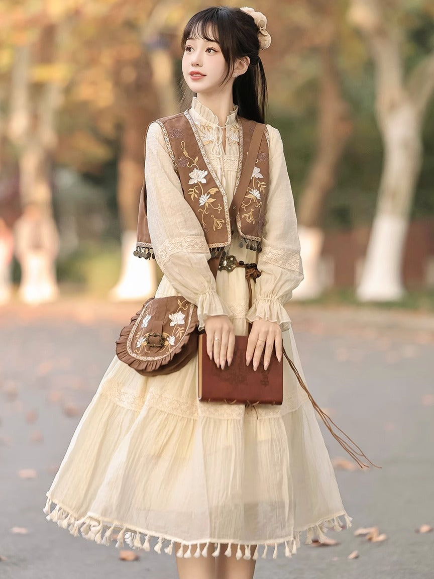 Fengyin Desert  风吟沙漠 - New Chinese Style Modern Hanfu Dress