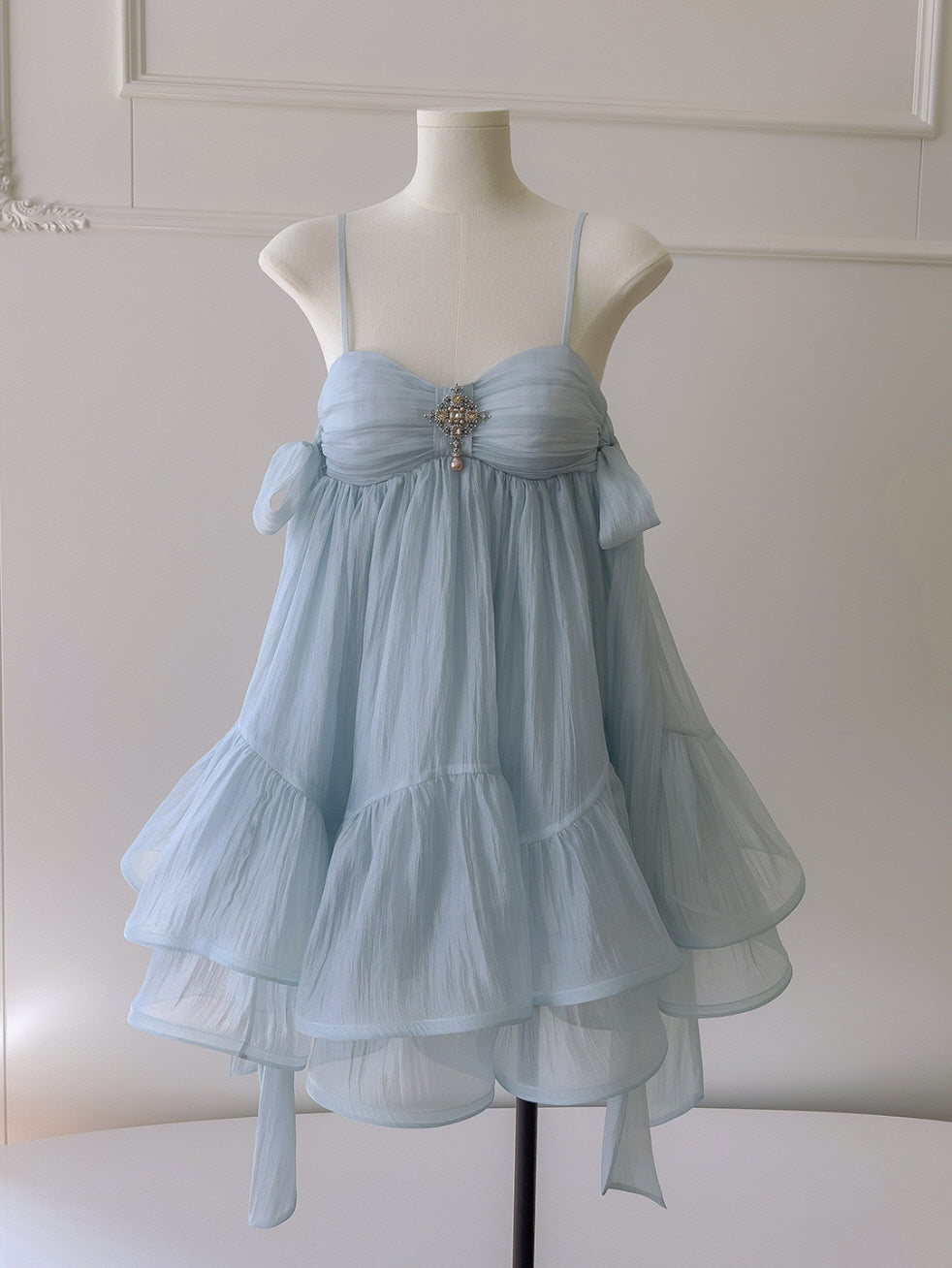 Blue Enchanted Jewel Layered Dress