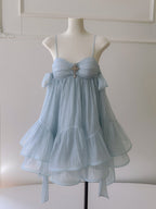 Blue Enchanted Jewel Layered Dress