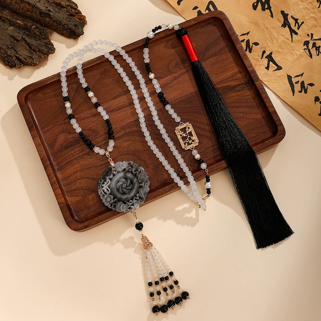 Ink Chinese Style Necklace