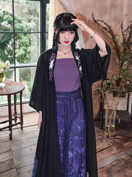 Drama Spring 戏春绡 - New Chinese Style Summer Printed Mamianqun