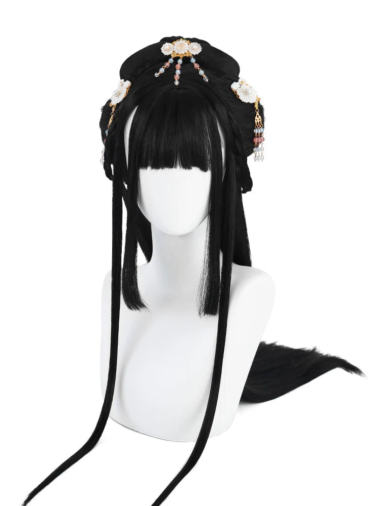 Joyful Heart - Chinese Style Hair Wig for Hanfu