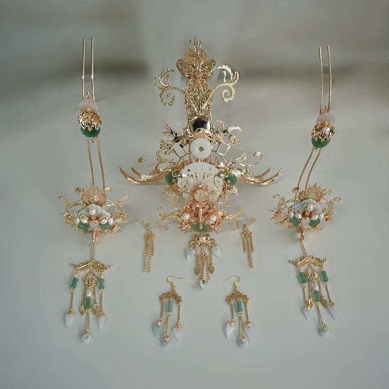 Hanfu Hair Accessories Set: Moon Shadow