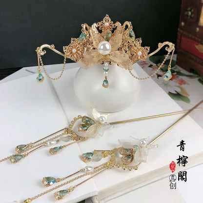 Hanfu Hair Accessories Set: Linyu