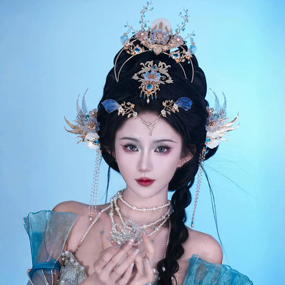 Hanfu Hair Accessories Set: Bihai Ballad