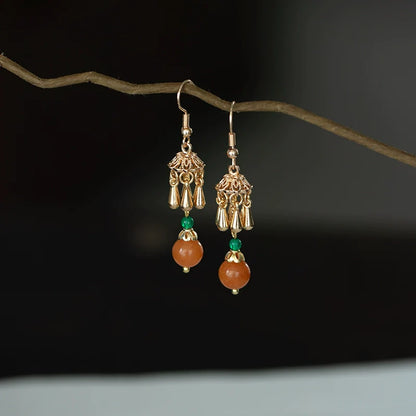 Persimmon Chinese Style Earrings