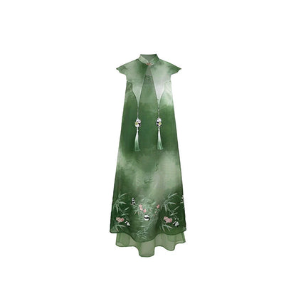 Ming Dynasty New Chinese Style Dress: Emeraldine