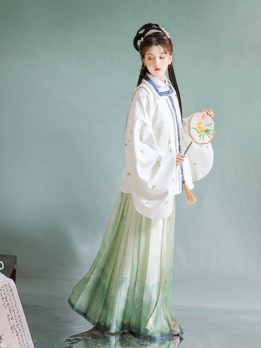 Spring Mountain 晴山 - Bijia & Mamianqun Ming Dynasty Hanfu Set