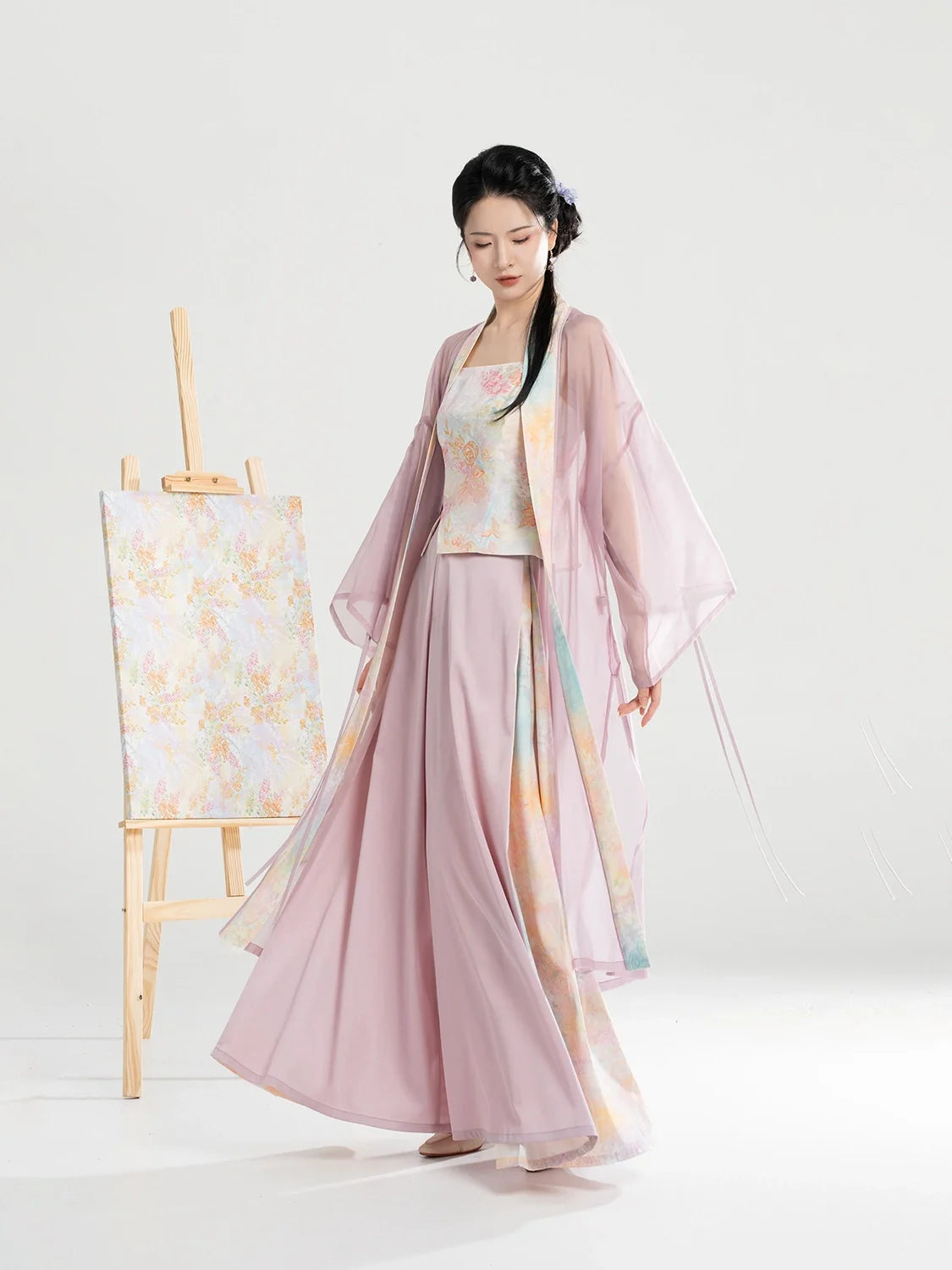 Summer Oil Painting 夏日油画 - Modern Song Dynasty Hanfu Outfit (Preorder)