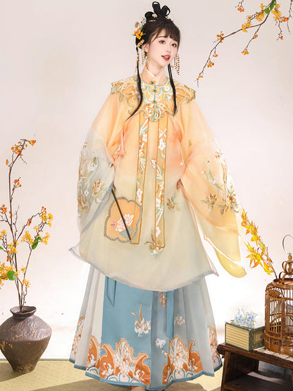 Outer Clouds 云外镜 - Cloud Collar & Mamianqun Ming Dynasty Hanfu Set