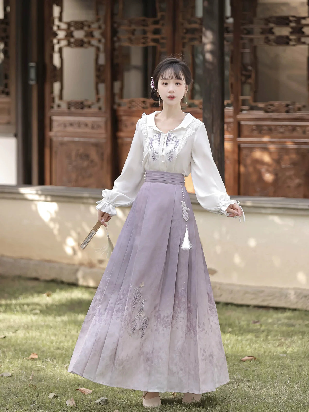 Lavender - New Chinese Style Romantic Outfit