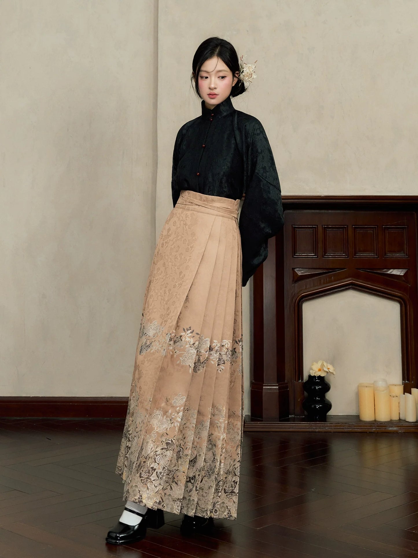 Ming Dynasty Hanfu, Aoqun, Modern, Butterfly Seeking Wind 蝶寻风序 (Preorder)