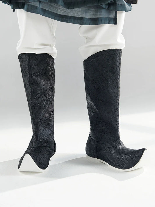 Brocade - Chinese Style Hanfu Boots for Men & Women