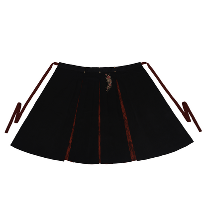 Night Earl 夜伯爵 - Dark Qi Lolita Black Lace Chinese Style Outfit (Preorder)