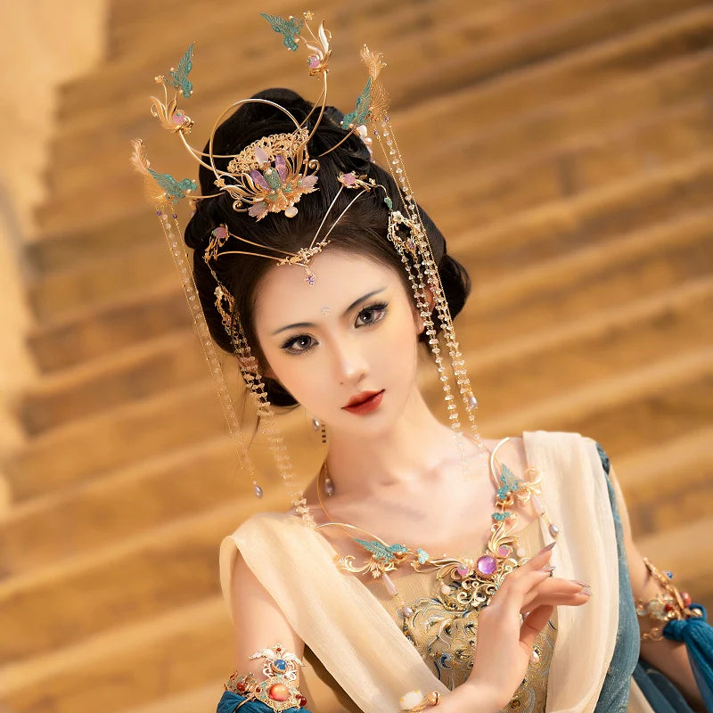 Hanfu Hair Accessories Set: Purple Immortal