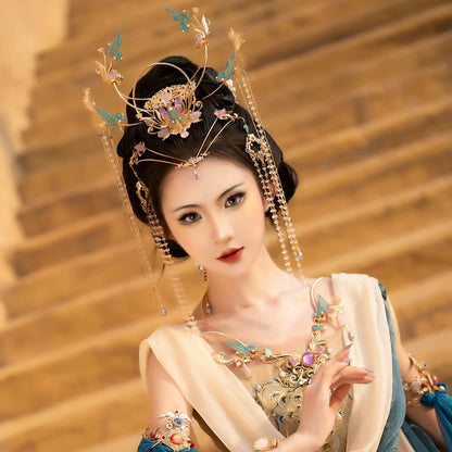 Hanfu Hair Accessories Set: Purple Immortal