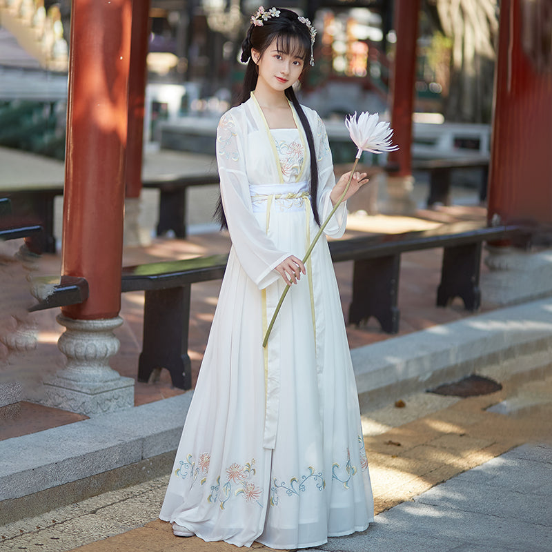 Hidden Flower 花之隐 - Song Dynasty Style Qiyao Ruqun Hanfu