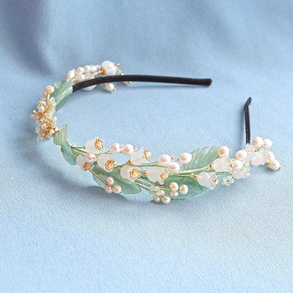 Fairy Hair Band: Jade Leaves