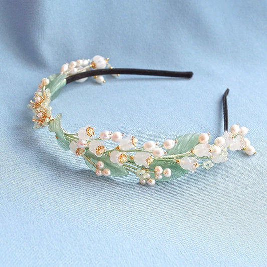 Fairy Hair Band: Jade Leaves