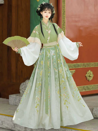 Dyeing Autumn 染秋 - Wei Jin Cottage Style Qiyao Ruqun