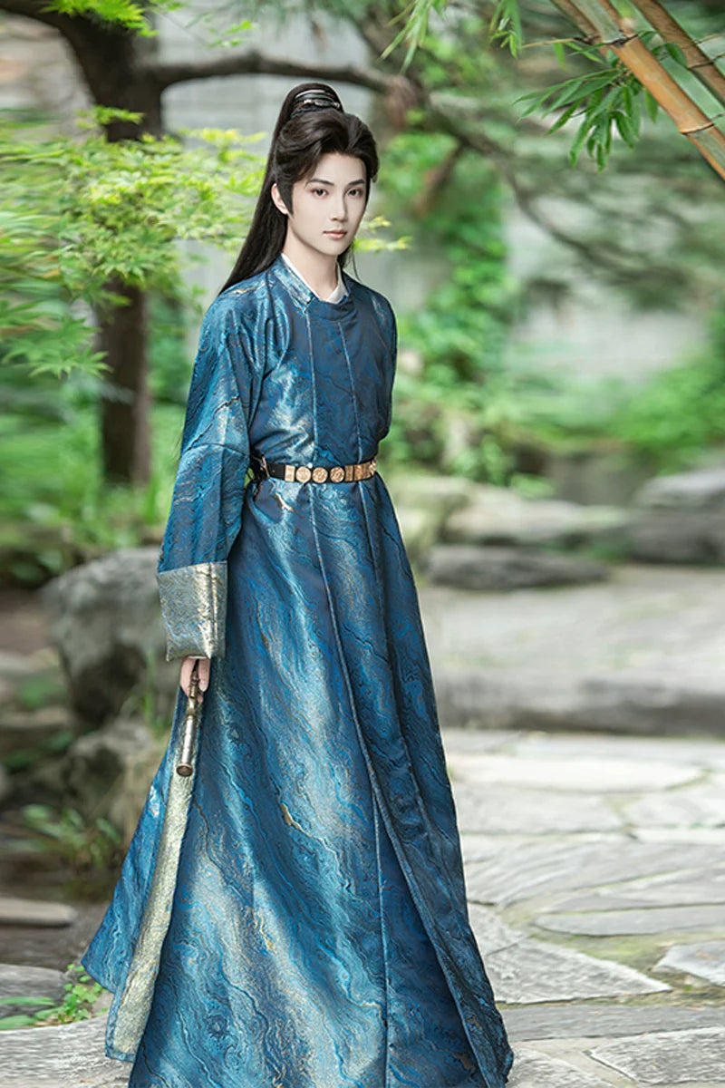 Tang Dynasty Round Collar Robe - Haiyan 海晏