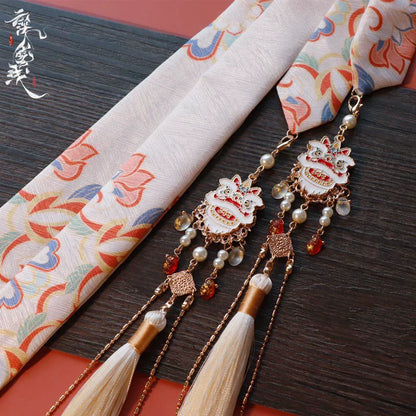 Hair Ties: Chinese Lions