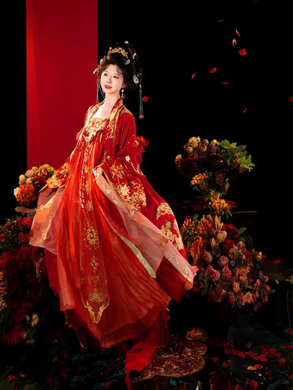 The Tang Dynasty Wedding, Bridal Gown, Song of Peace 太平笙歌 (Preorder)