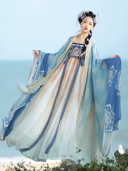 Yushu 玉树 - Tang Dynasty Style Hanfu Dress Heziqun