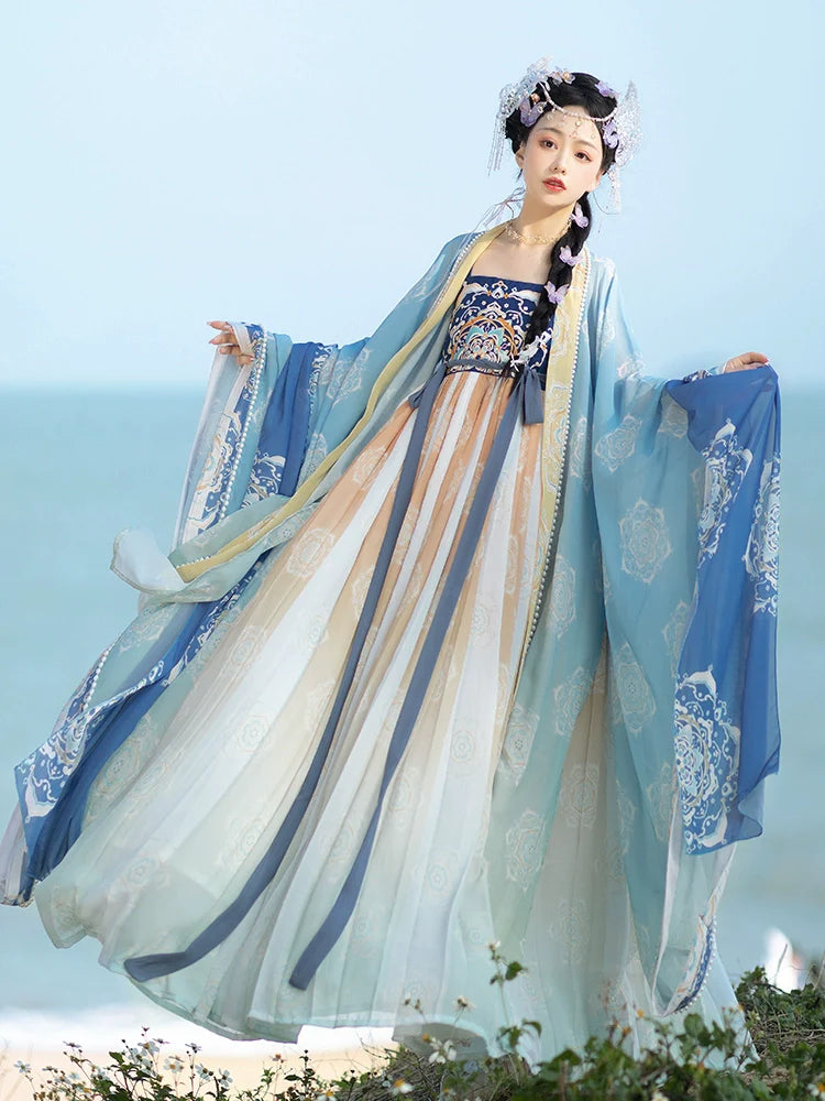 Yushu 玉树 - Tang Dynasty Style Hanfu Dress Heziqun
