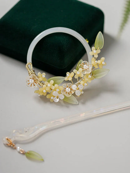 Back Hair Pin: Snow Lotus