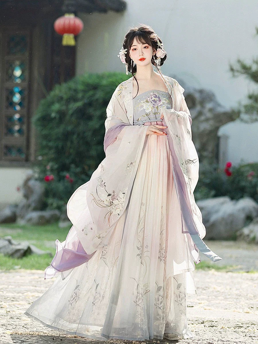 Begonia 折纸海棠 - Tang Dynasty Style Hanfu Dress Heziqun