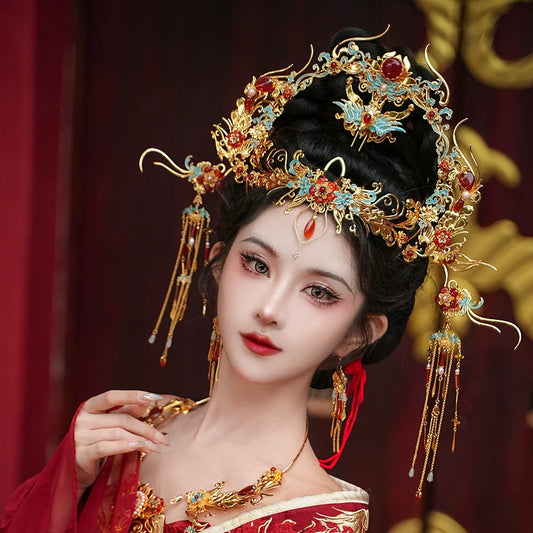 Chinese Wedding Hair Accessories: Phoenix Dance