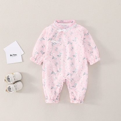 Soft Girl - Cheongsam Style Baby Onesies for Girls