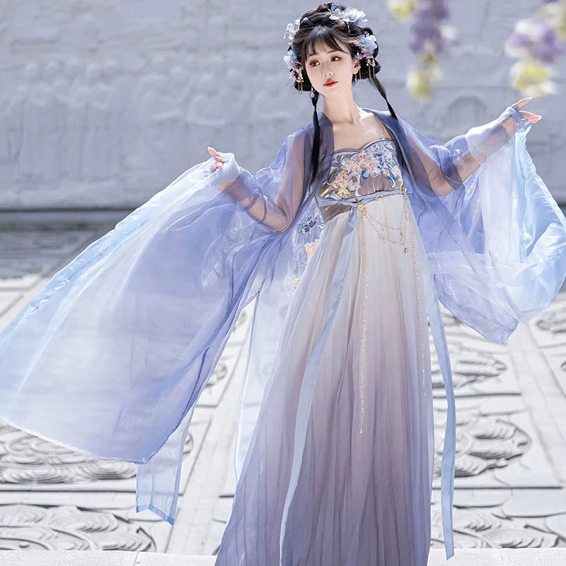 Flower Clusters 花团簇 - Tang Dynasty Style Hanfu Dress Heziqun