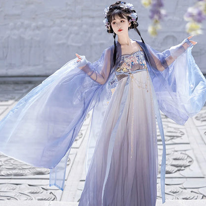 Flower Clusters 花团簇 - Tang Dynasty Style Hanfu Dress Heziqun