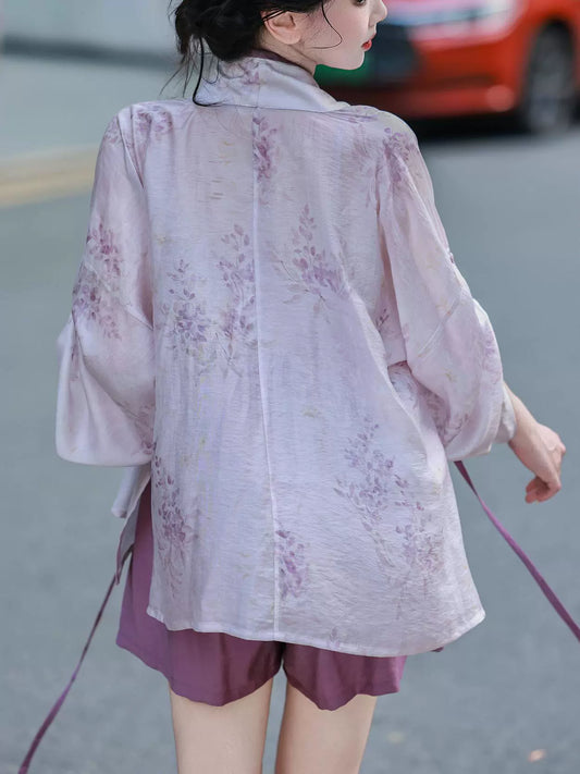 Lilac Wisteria - Modern Song Dynasty Hanfu Outfit (Preorder)