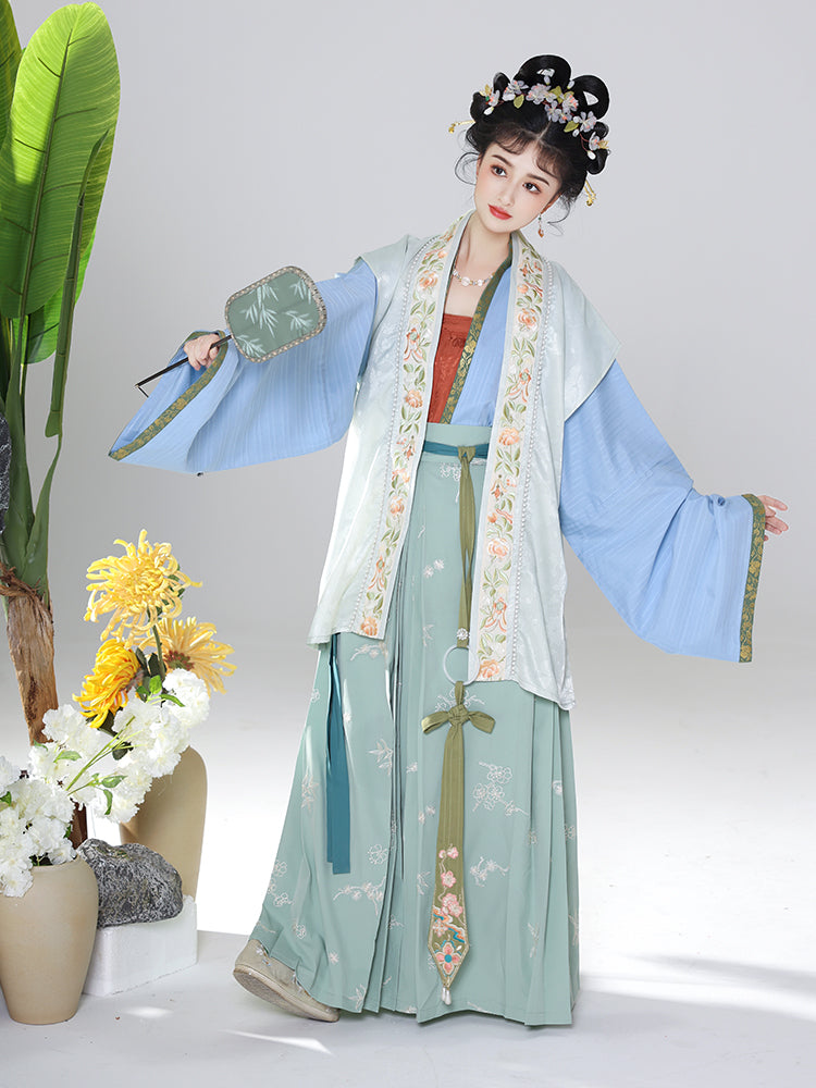 Mountain Pavilion Willow 山亭柳 - Song Dynasty Style Qiyao Ruqun Hanfu