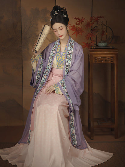 Begonia Fall 海棠落 - Song Dynasty Style Qiyao Ruqun Hanfu